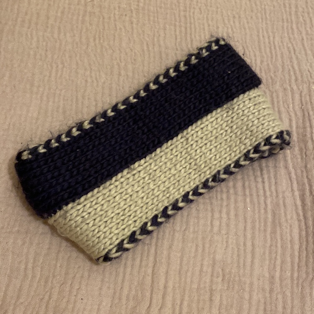 Eugenia Kim Navy and Gray Knit Headband - Picture 4 of 7